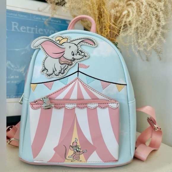 Disney Loungefly Dumbo Circus Tent Backpack - NWT - Picture 8 of 15